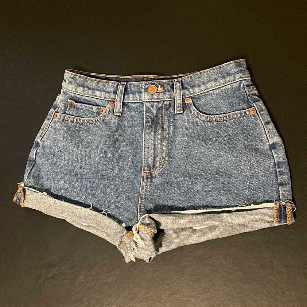 Like New, "Victora's Secret Pink" High Waist, Denim Cut Off Shorts, Size 26